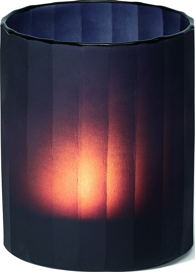 Twilight Photophore pour bougie chauffe-plat, gris-bleu