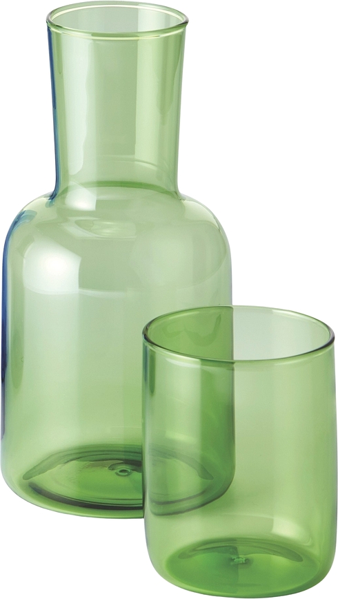 Viva Carafe à eau avec verre, verte
