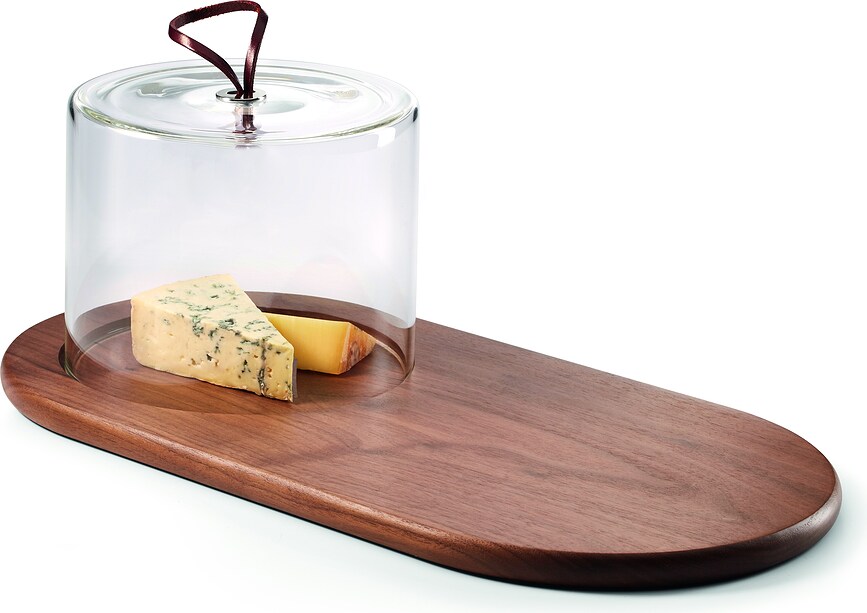 Walnut Planche à Fromage avec cloche