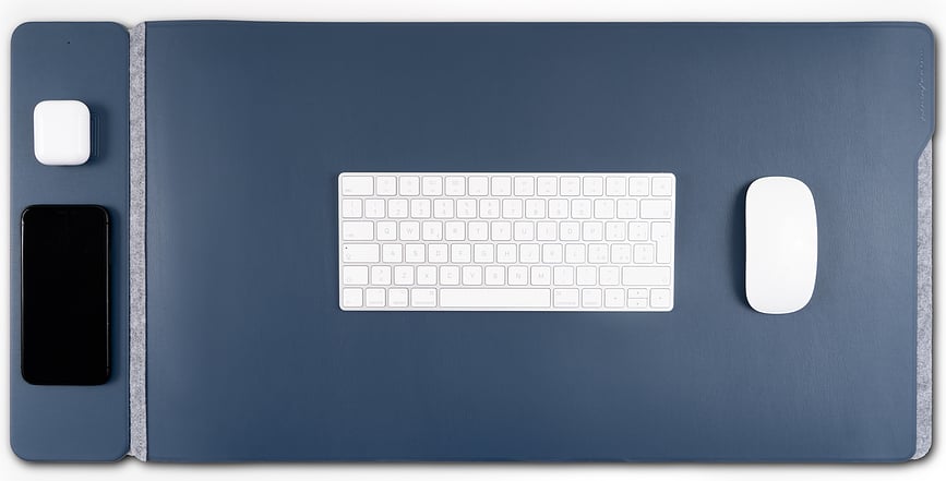 Alfombrilla de Escritorio con cargador Pininfarina, azul