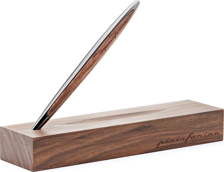 Amžinasis rašiklis Pininfarina Cambiano Wood, blizgus juodas