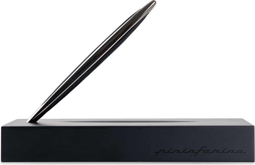 Bolígrafo de aluminio Pininfarina Cambiano, negro