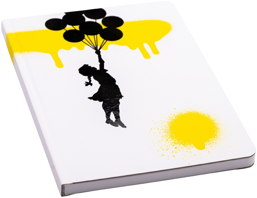 Cuaderno de papel de piedra impermeable Pininfarina Banksy Baloon, A5, 128 páginas