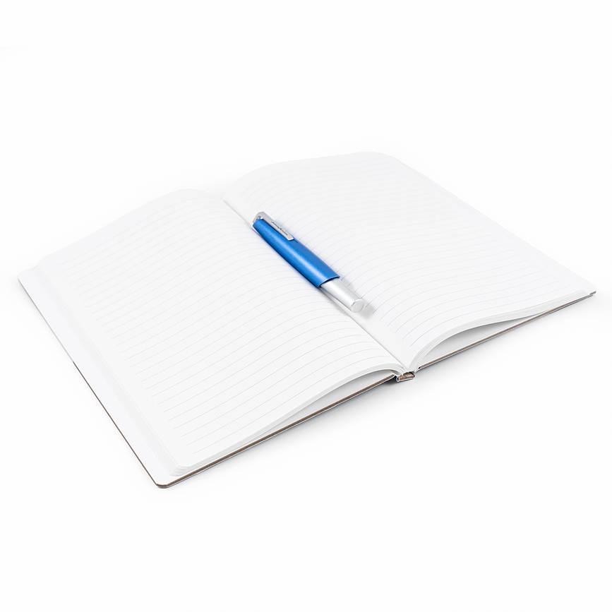 Cuaderno de papel de piedra impermeable Pininfarina Flexi, A5, 128 páginas, rayado, negro