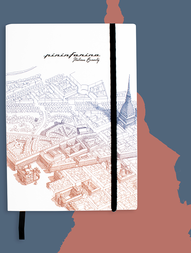 Cuaderno de papel de piedra impermeable Pininfarina Italian Beauty Milano, A5, 128 páginas