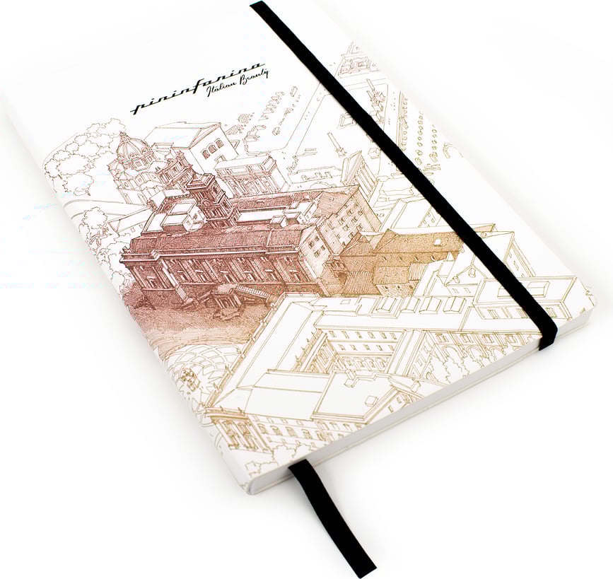 Cuaderno de papel de piedra impermeable Pininfarina Italian Beauty Roma, A5, 128 páginas