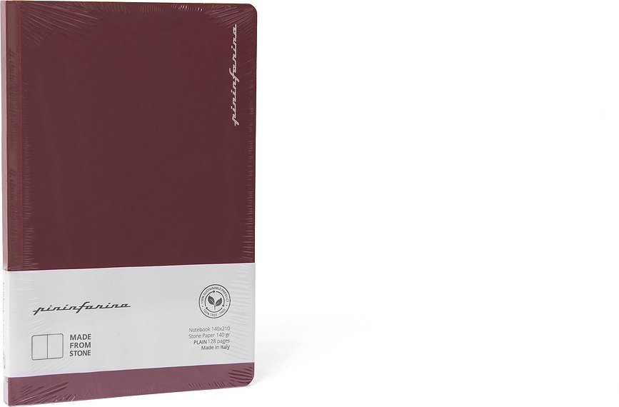 Cuaderno impermeable de papel de piedra Pininfarina, liso, A5, 128 páginas