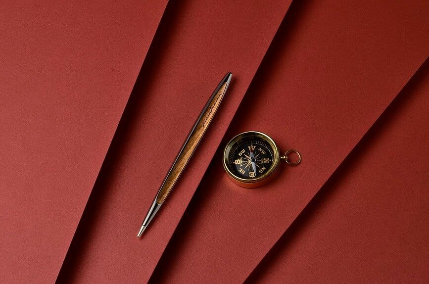 Lápiz Eterno de madera Pininfarina Cambiano, dorado