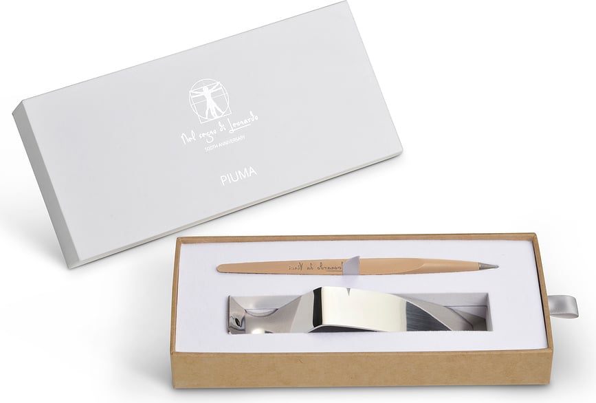 Pluma Pininfarina Piuma, de madera clara