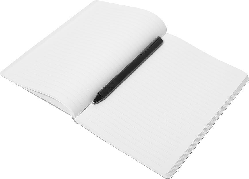 Libreta impermeable de papel de piedra Pininfarina, A5, 128 páginas, rayada, negra