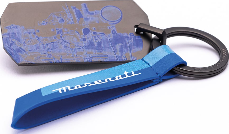 Llavero Pininfarina Maserati Engine, azul