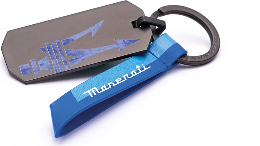 Llavero Pininfarina Maserati Tridente, azul