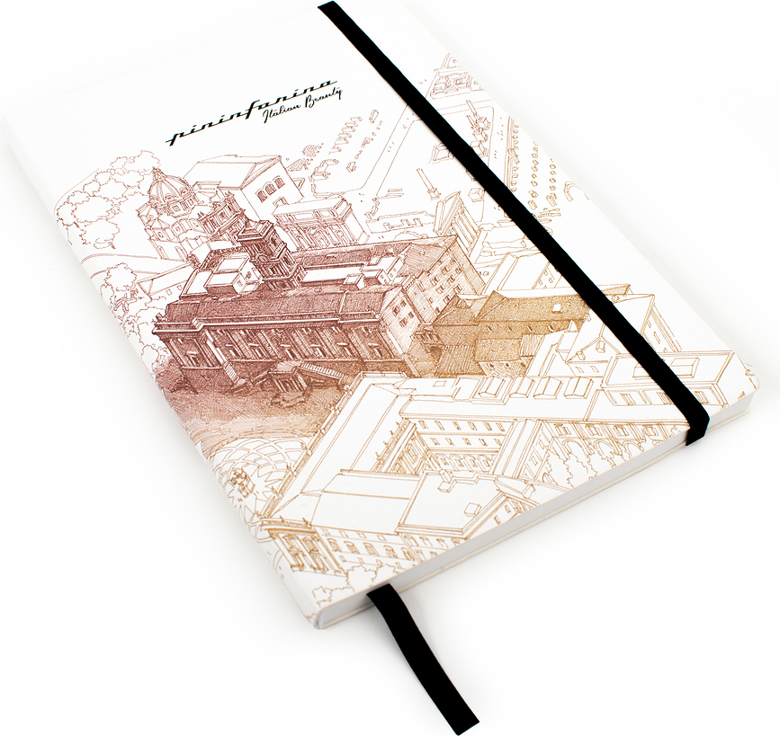 Notes din hârtie de piatră impermeabil Pininfarina Italian Beauty Roma A5, 128 pagini