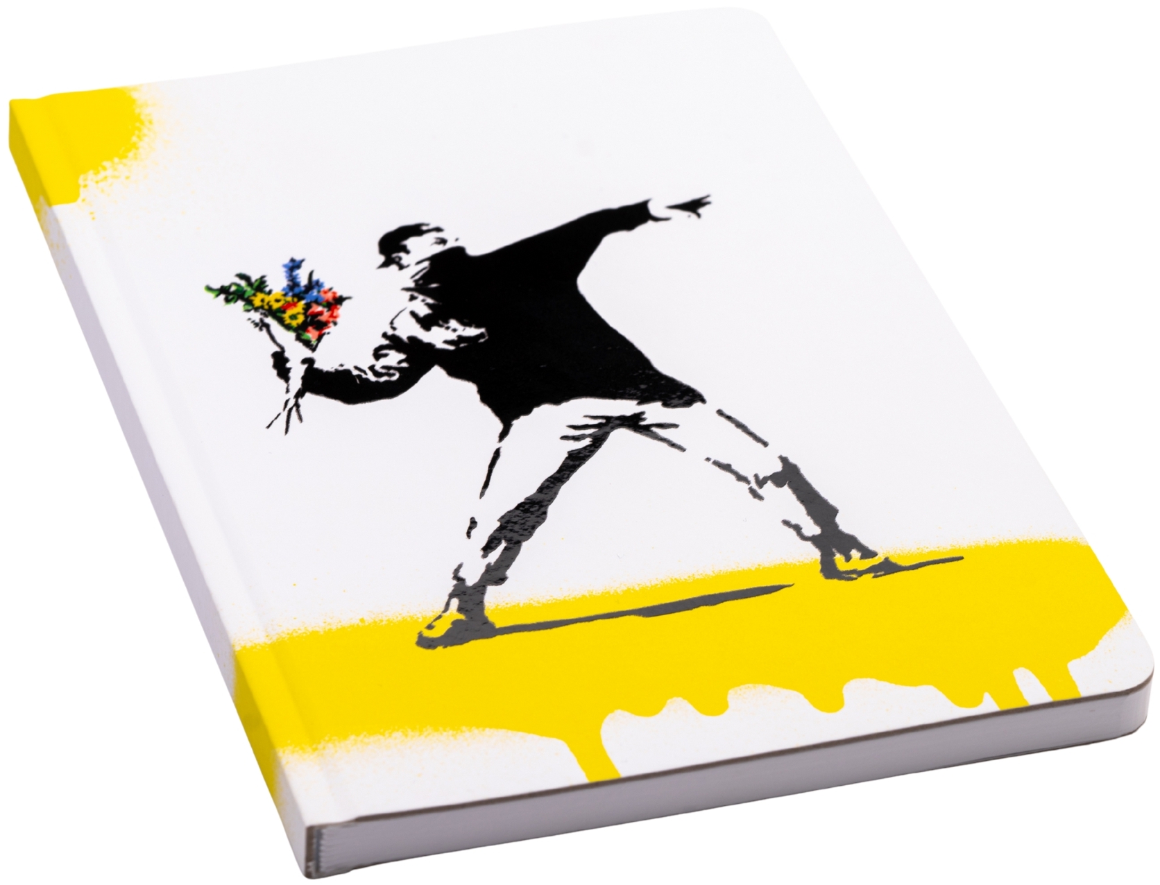 Pininfarina Banksy Flower Notizbuch aus Steinpapier, wasserfest, A5, 128 Seiten