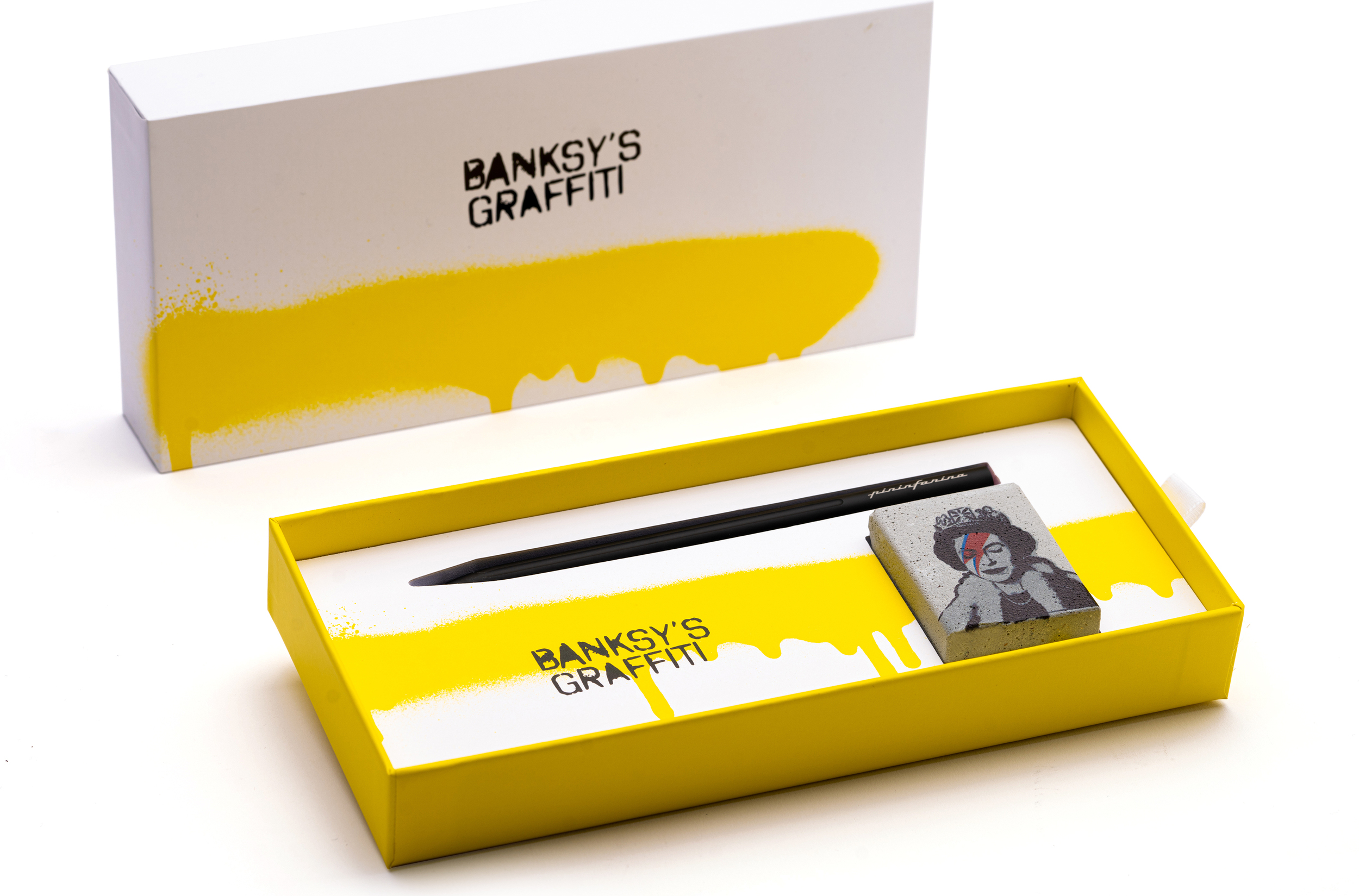 Pininfarina Banksy Lizzy Bleistift mit Radiergummi, 2 St.