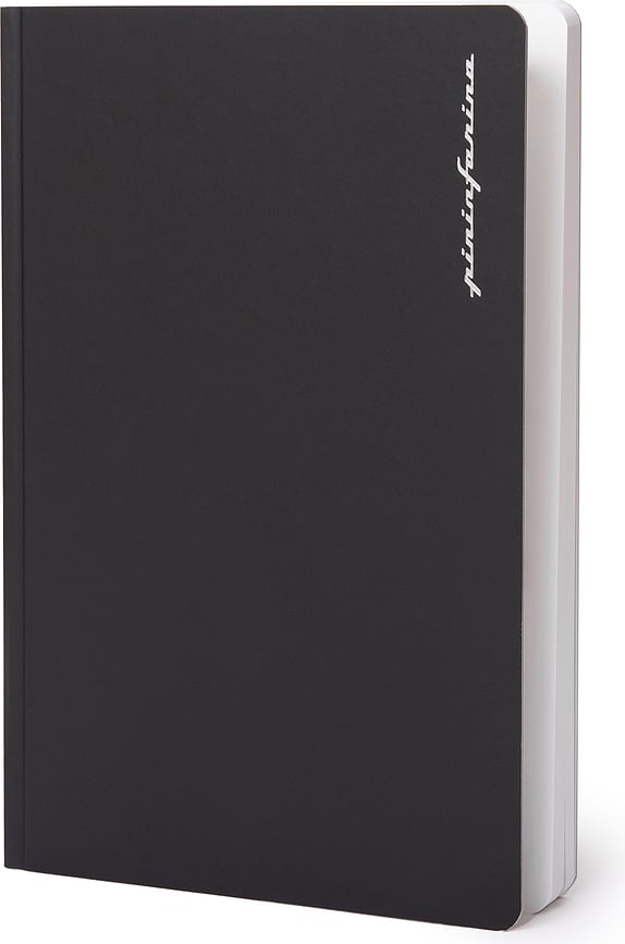 Pininfarina Bilježnica od kamenog papira vodootporna s crtama A5 128 stranica crna
