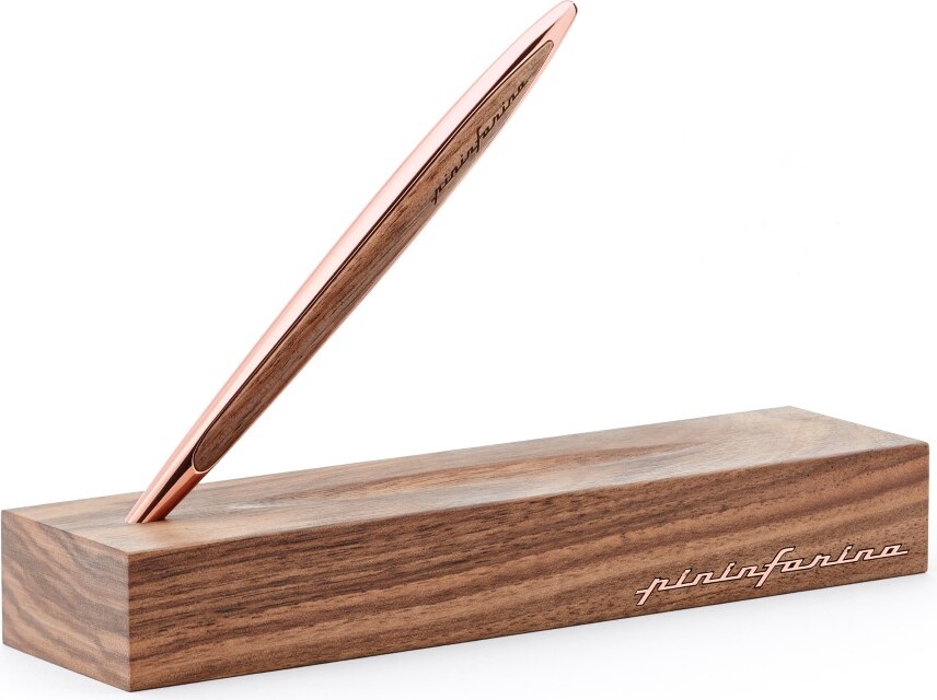 Pininfarina Cambiano Wood Füllfederhalter, Roségold