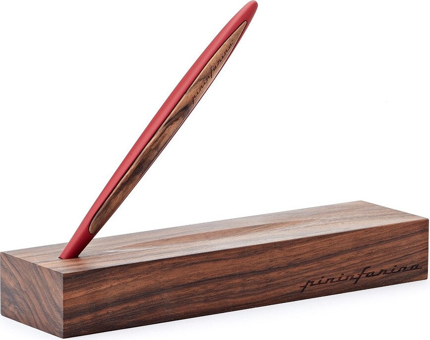 Pininfarina Cambiano Wood Kemični svinčnik, rdeč