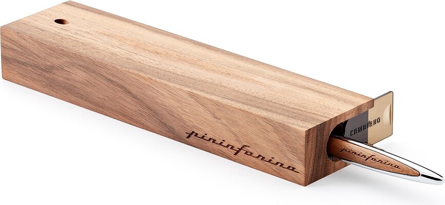 Pininfarina Cambiano Wood Kemični svinčnik, rožnato zlato