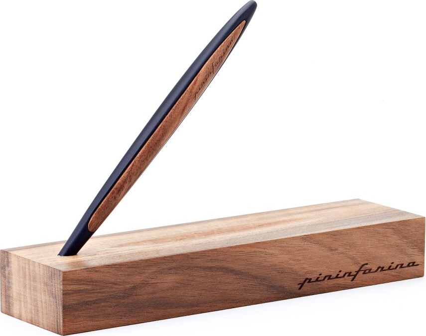 Pininfarina Cambiano Wood Kugelschreiber, blau
