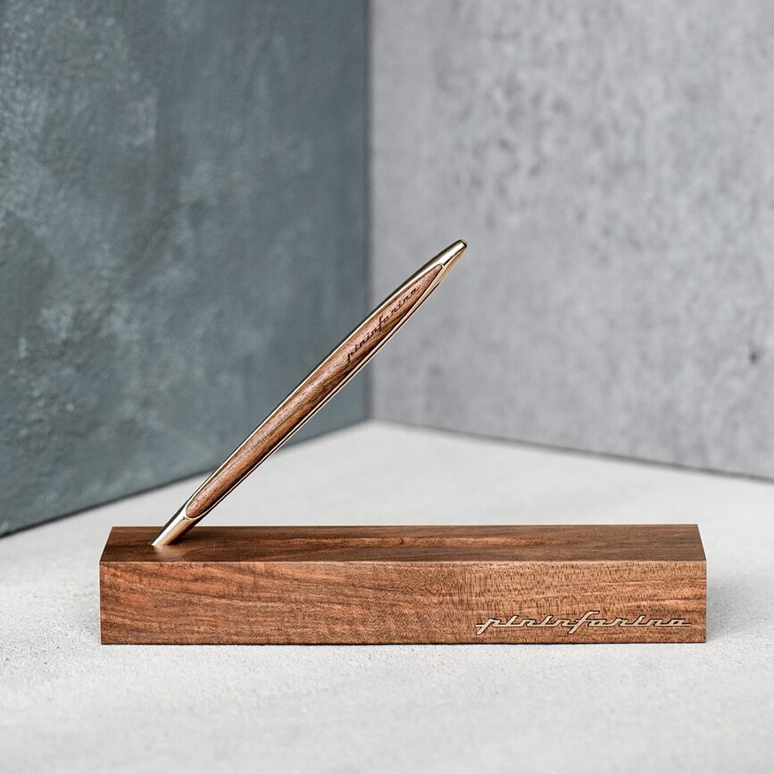 Pininfarina Cambiano Wood Večno pisalo, zlato