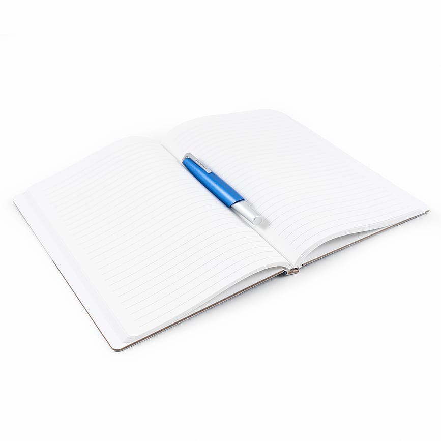 Pininfarina Flexi Notes, zvezek iz kamnitega papirja, vodoodporen, črtast, A5, 128 strani, črn