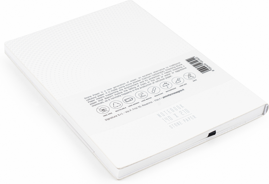 Pininfarina Flexi Notes, zvezek iz kamnitega papirja, vodoodporen, črtast, A5, 128 strani, črn