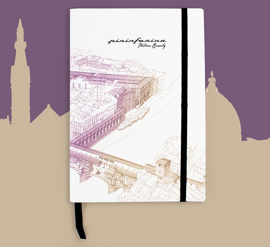 Pininfarina Italian Beauty Milano Bilježnica vodootporna A5 od kamenog papira 128 stranica