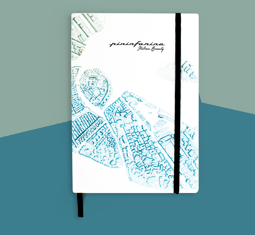 Pininfarina Italian Beauty Milano Carnet en papier de pierre, imperméable, Format A5, 128 pages