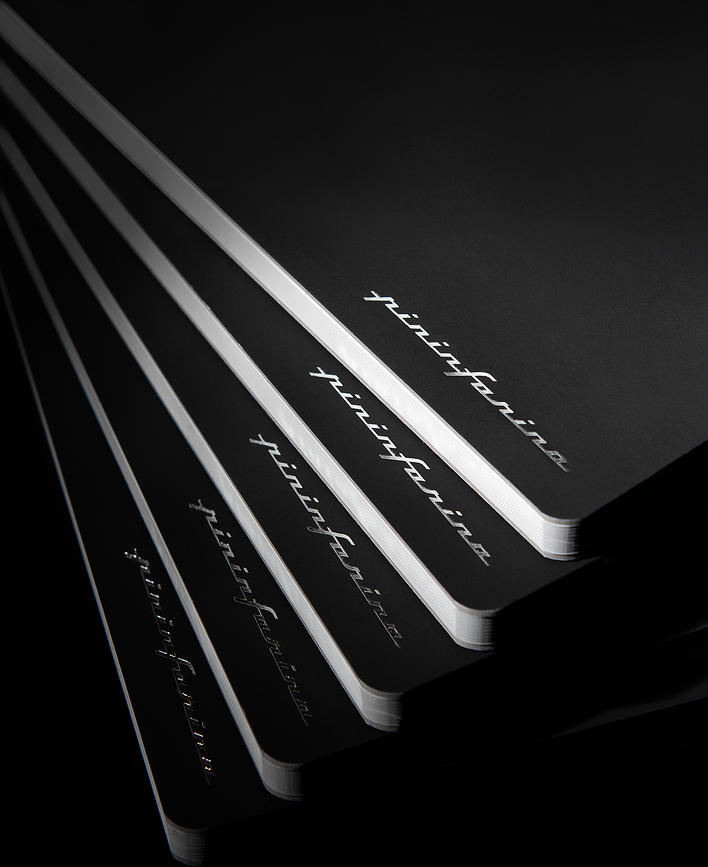 Pininfarina Notes iz kamnitega papirja, vodoodporen, gladek, A5, 128 strani, črn