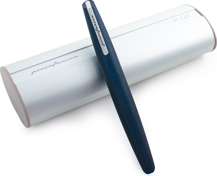 Pininfarina Pf Two Stylo Plume, plume M, bleu foncé