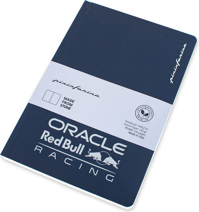 Pininfarina Redbull Carnet en papier de pierre imperméable, ligné, A5, 128 pages