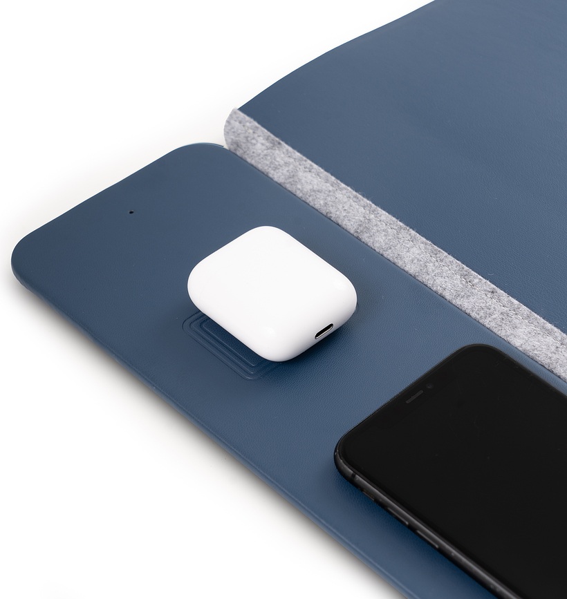 Pininfarina Sous-main avec chargeur, noir