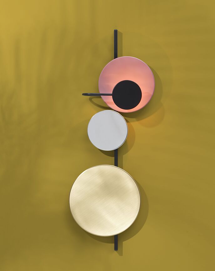 Aplique de pared Planet, rosa