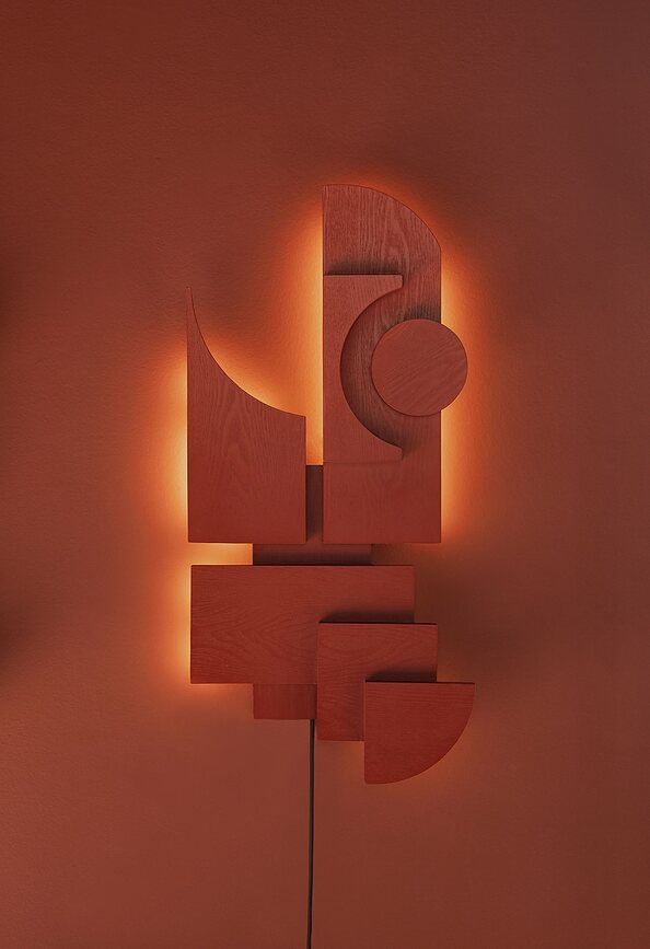 Aplique de pared Totem Deco, negro