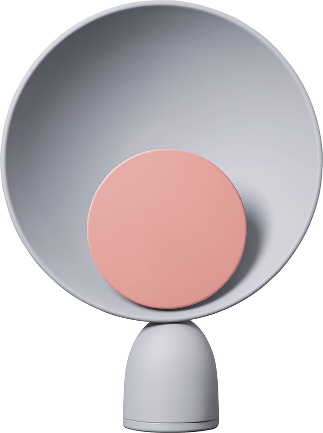 Blooper Stolna Lampa siva s ružičastim diskom