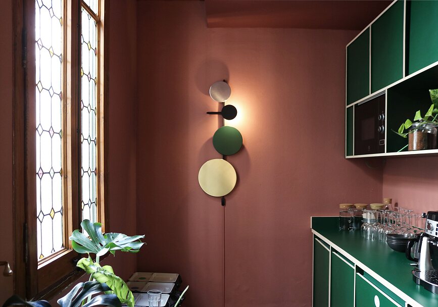 Disco para lámpara de pared Planet, 25 cm, verde