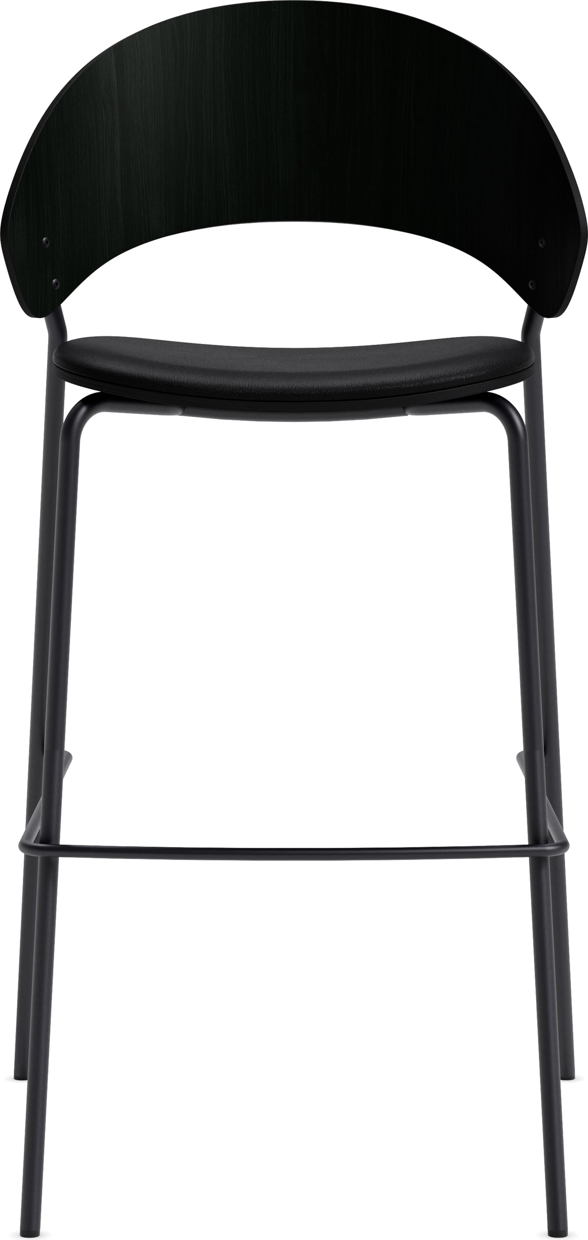 Dosina Barhocker 65 cm, schwarz, gepolstert