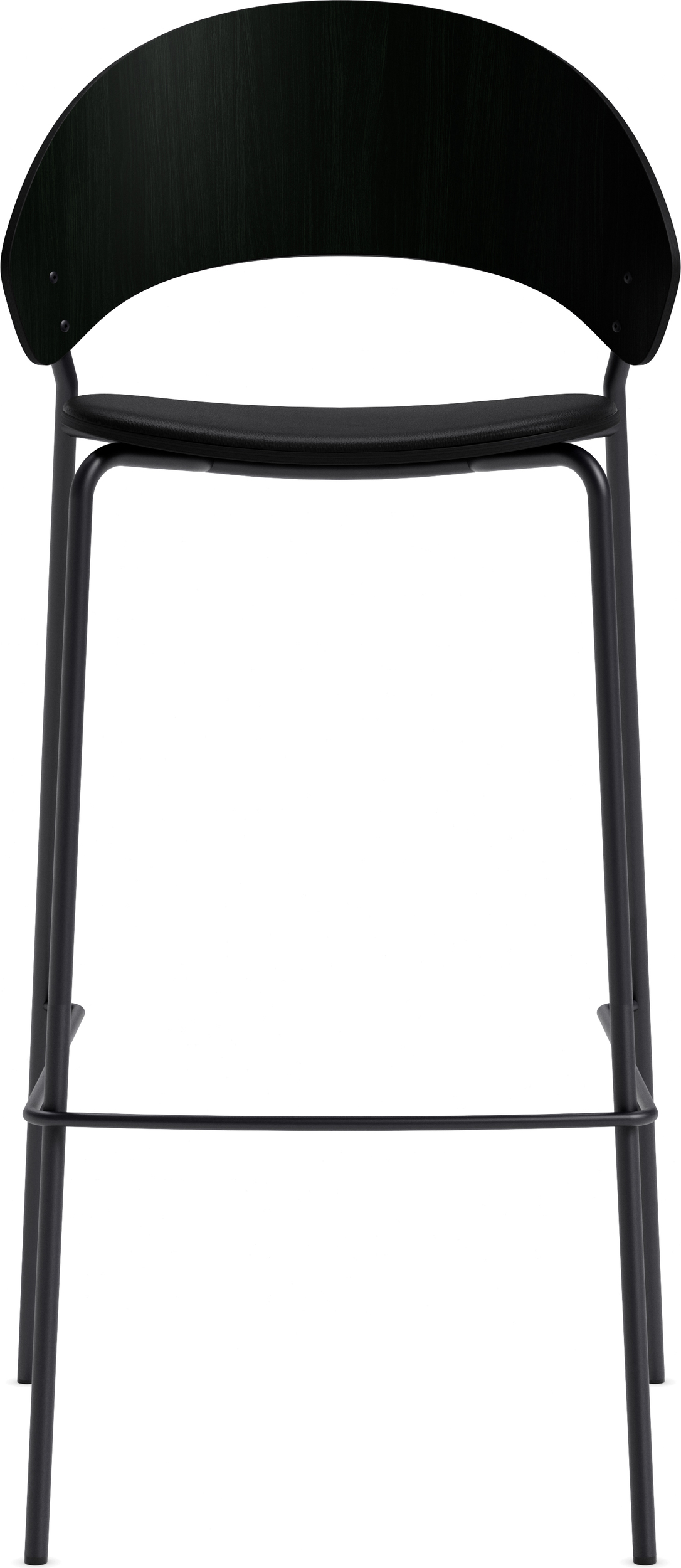 Dosina Barhocker 75 cm, gepolsterter Sitz, schwarz