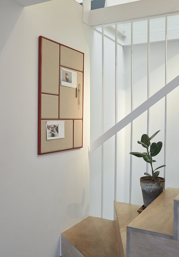 Nouveau Pin Ταπετσαρισμένο Πάνελ Τοίχου, L, μπλε-κόκκινο