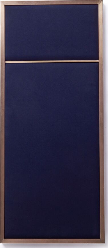 Nouveau Pin S Πίνακας Τοίχου ταπετσαρισμένος, με ορειχάλκινο πλαίσιο, μπλε