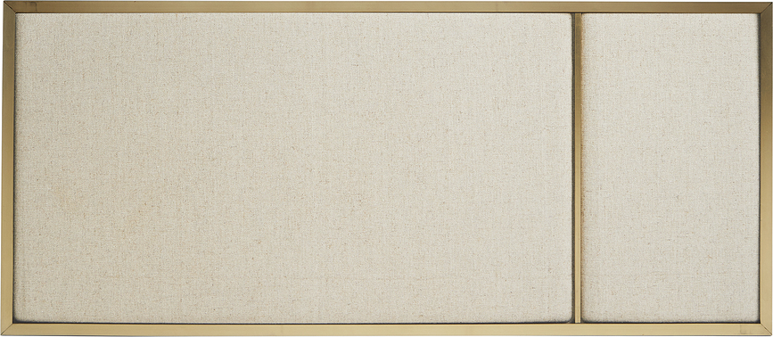 Nouveau Pin S Zidna Ploča tapecirana bež s mjedenim okvirom