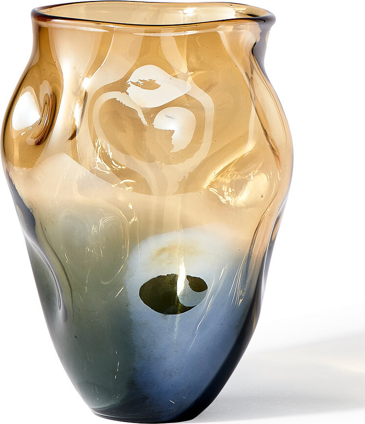 Amber Collision L vase, beige