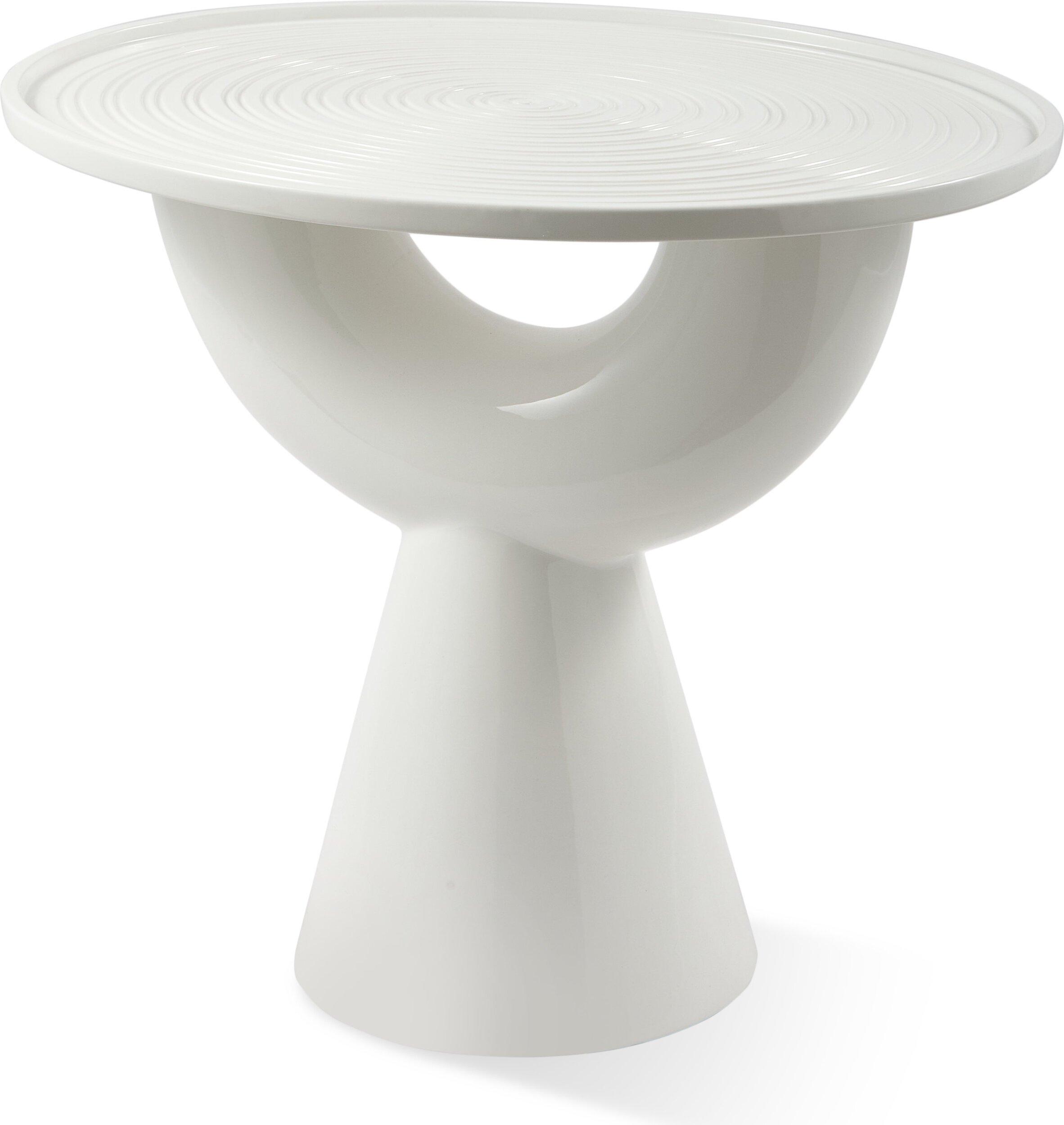 Anish Beistelltisch 50 cm, Weiß