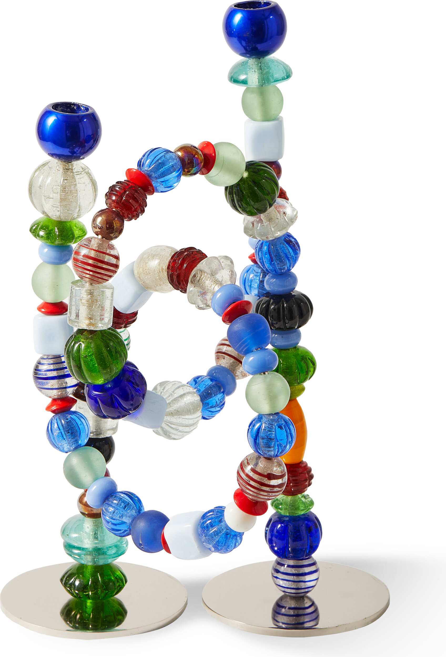Beads Kerzenhalter für klassische Kerze, mehrfarbig