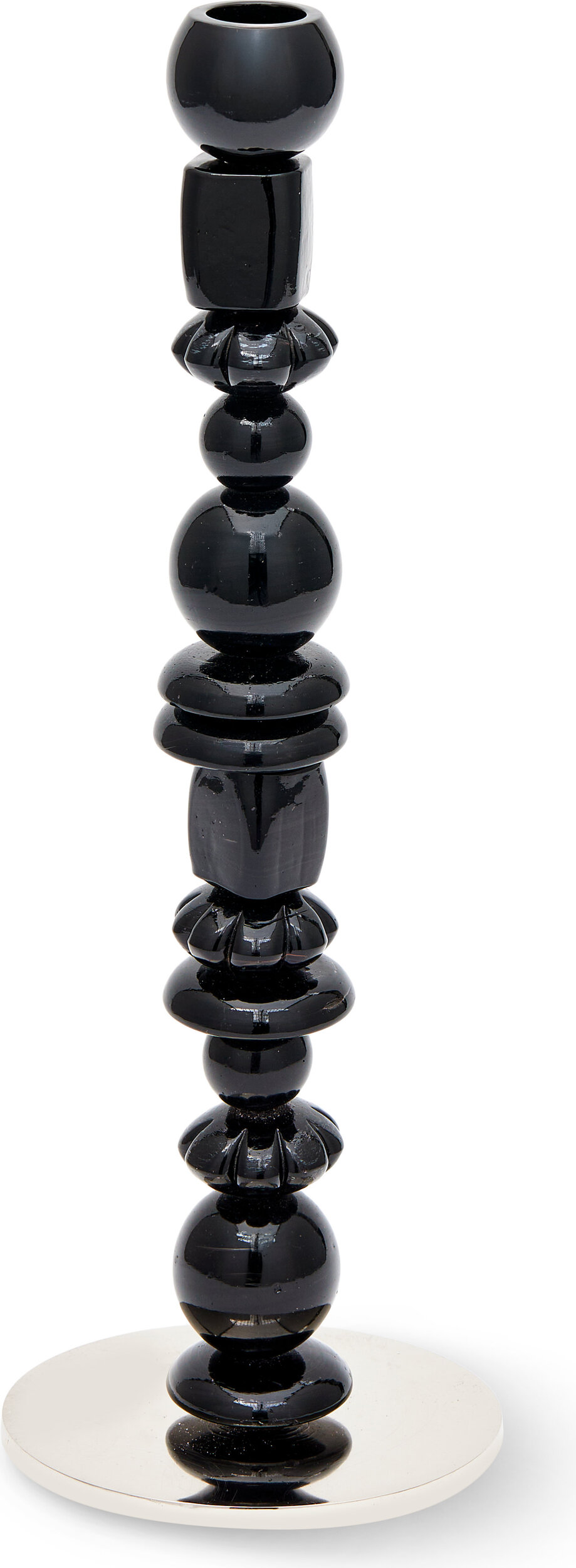 Beads Kerzenständer für klassische Kerzen 34 cm, schwarz