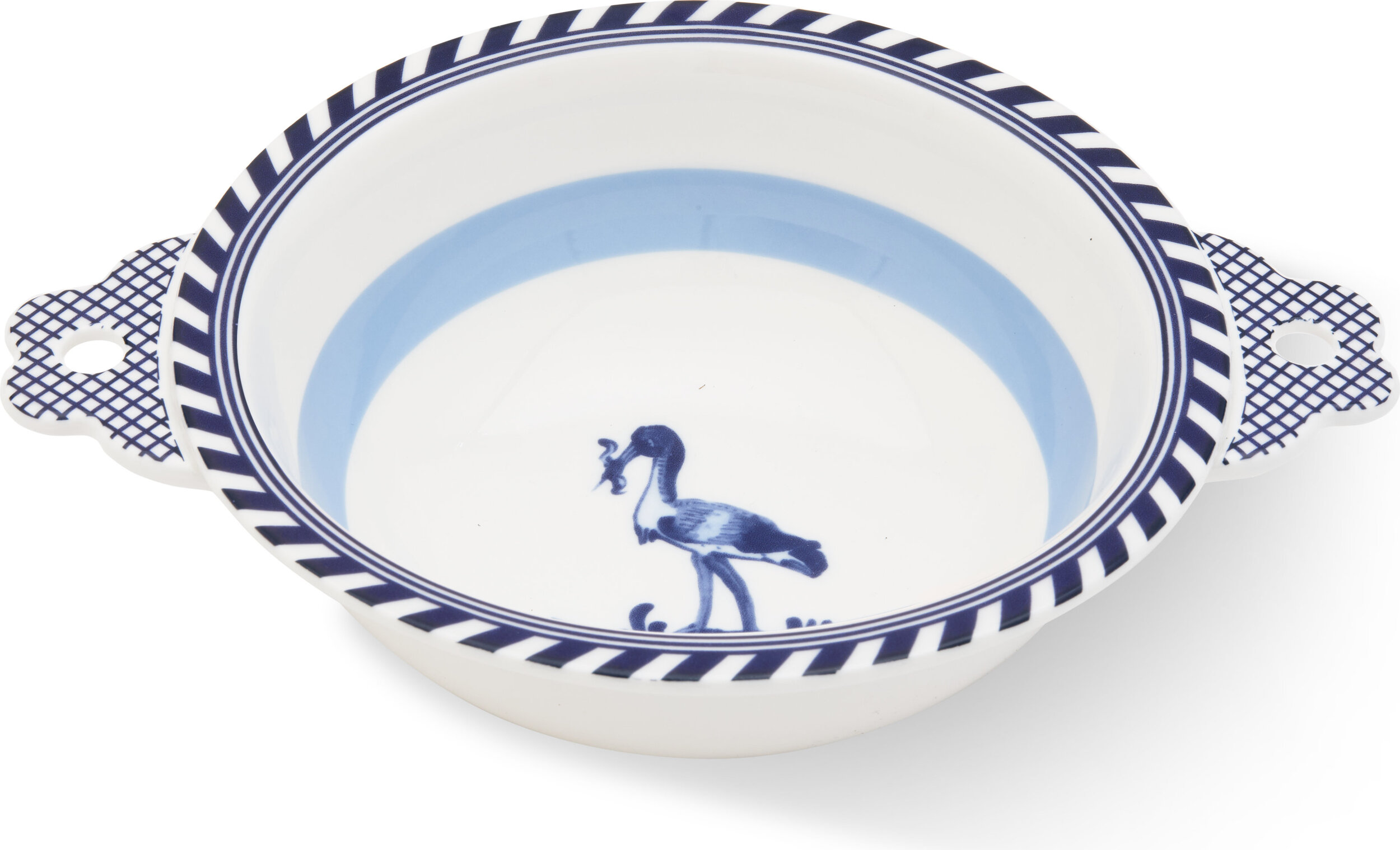 Bird Patterned Schale 17 cm, blau
