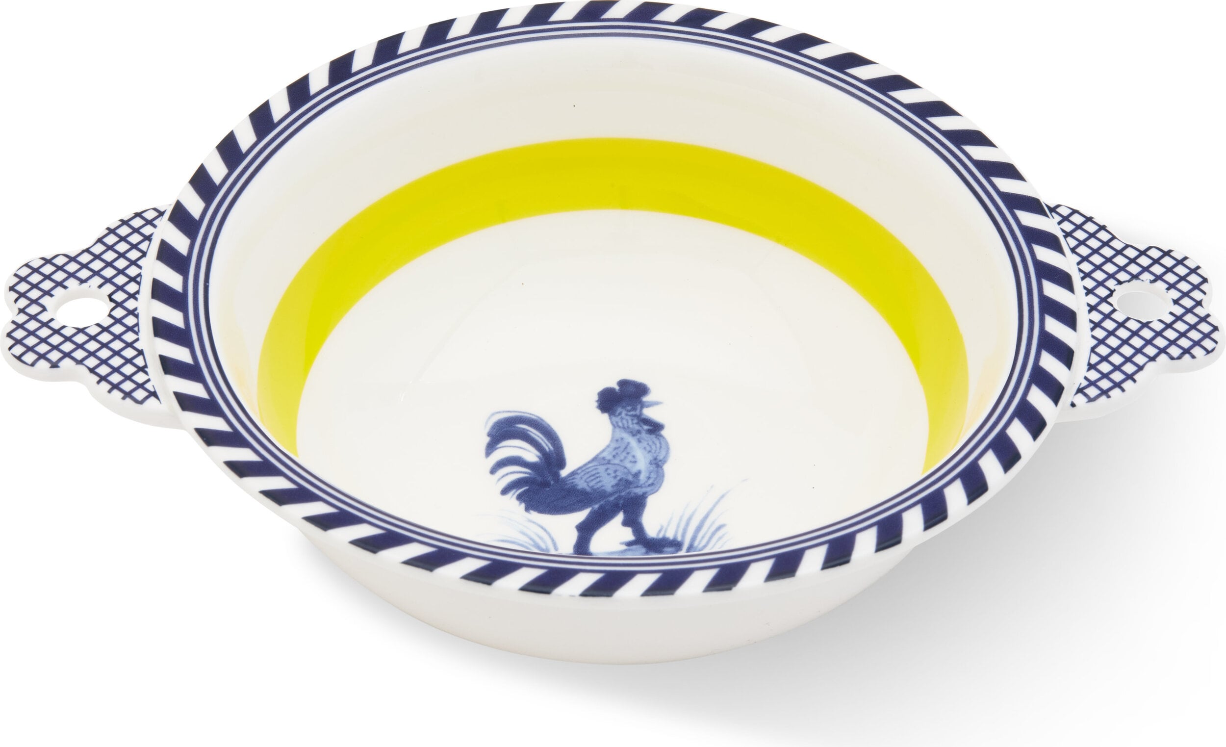 Bird Patterned Schale 17 cm, gelb