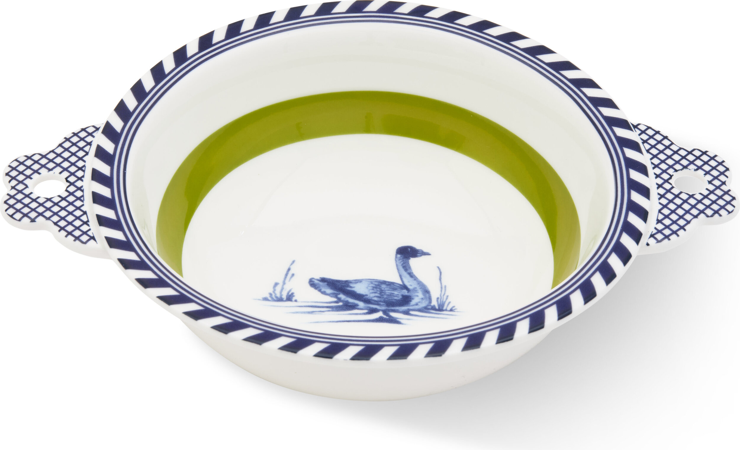 Bird Patterned Schale 17 cm, grün