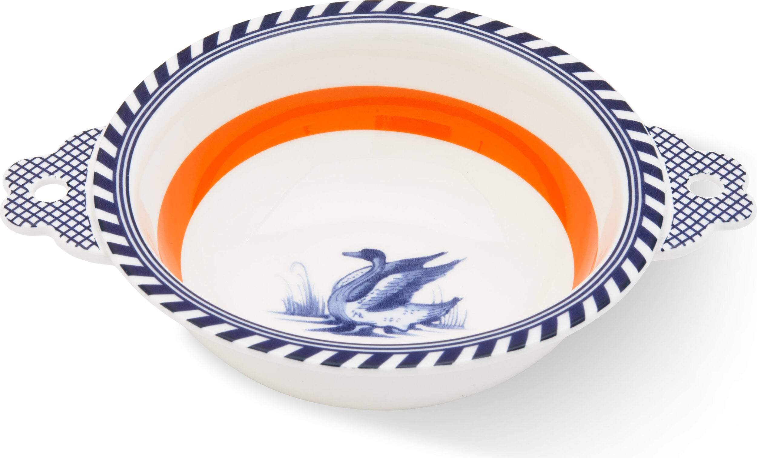 Bird Patterned Schale 17 cm, orange